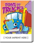CS0575 Tons of Trucks Coloring and Activity Book With Custom Imprint